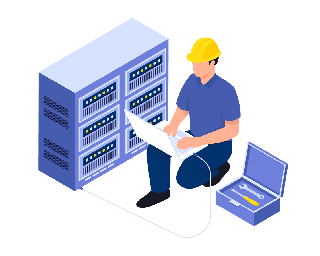 IT hardware solutions by Byte Sine Tech: servers, laptops, storage, and networking devices